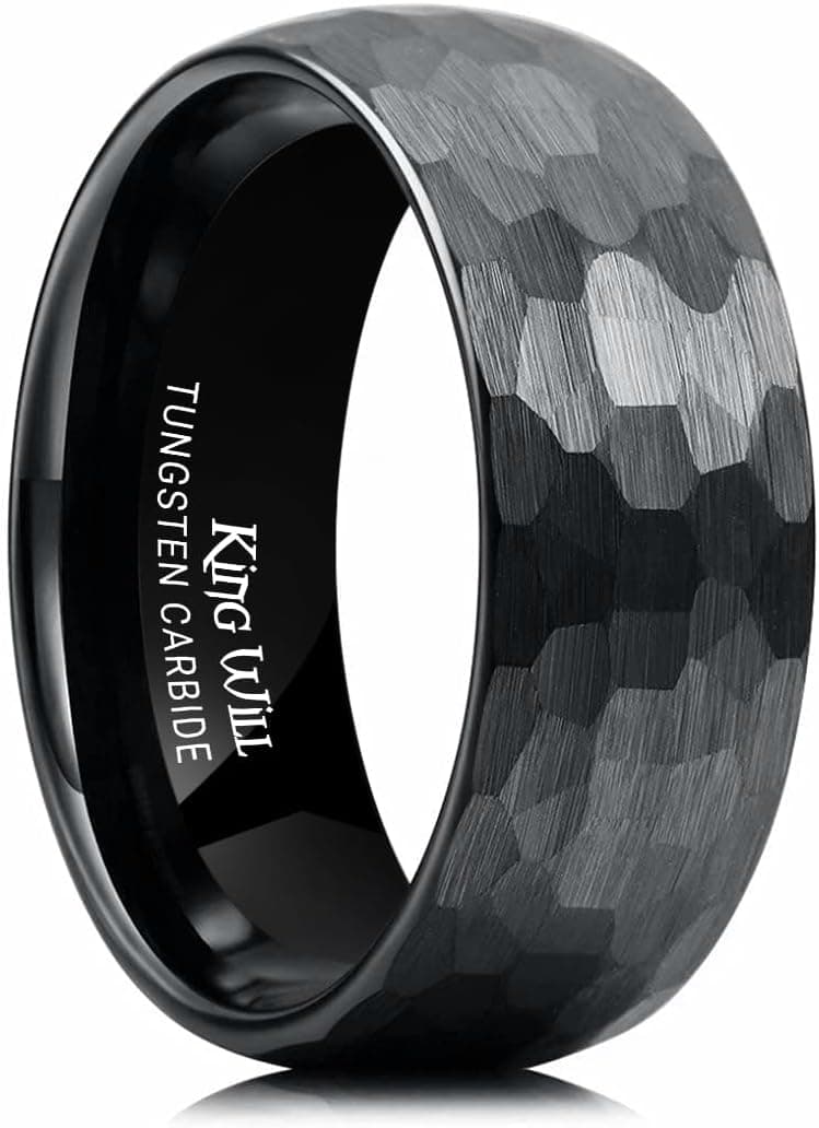 King Will Tungsten Men's Wedding Ring - Available in 6mm to 10mm